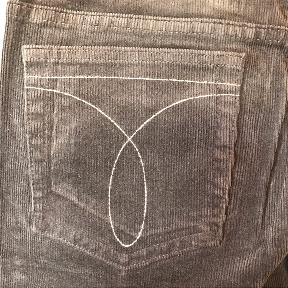 Calvin Klein Jeans Brown Stretch Corduroy Flare Leg Casual Pants Size 13 - Picture 11 of 14